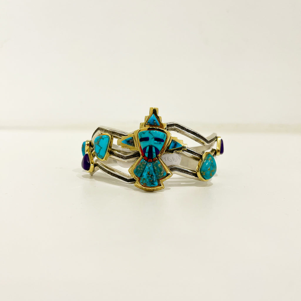 Don Supplee 18k gold Kachina Bracelet