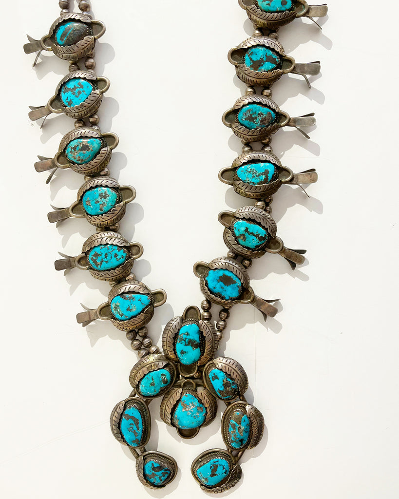 New Mexican Squash Blossom Necklace